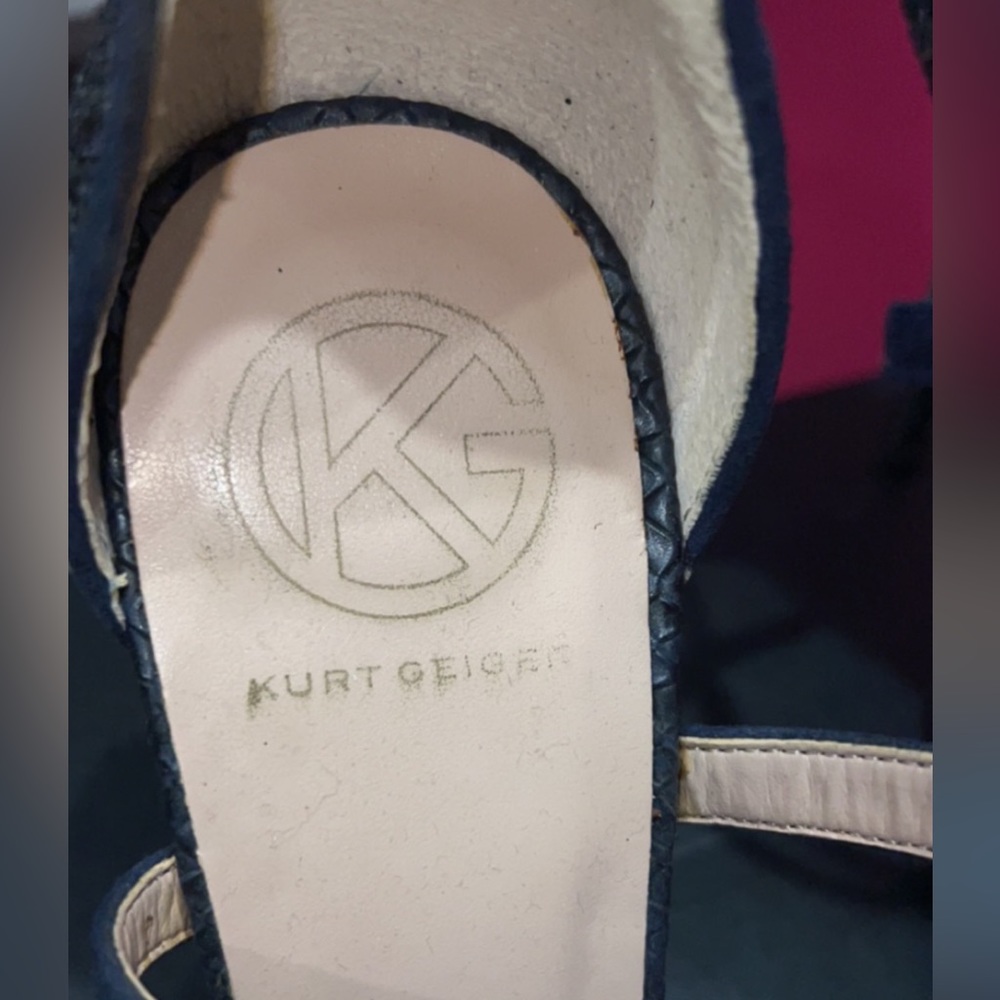 Kurt Geiger glitter heels in royal blue – size US 8 - Picture 6 of 7